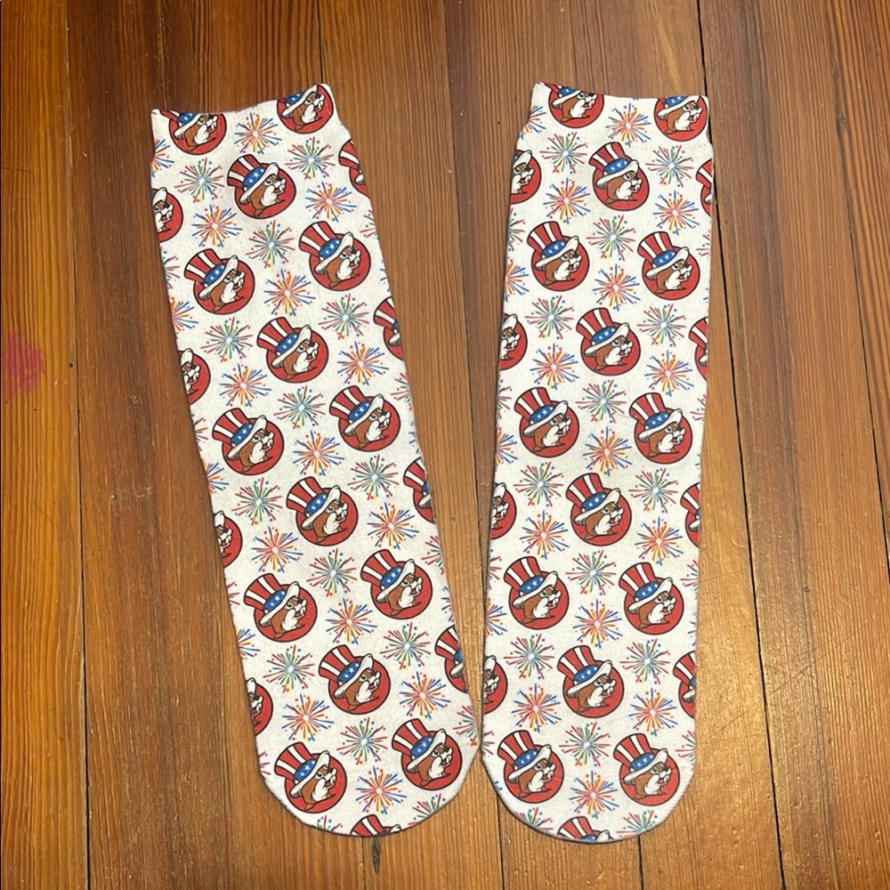 Buc-ees Patriotic Themed Socks
